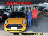 2020.10.16賀~成交 感謝 新竹蘇先生   來店選購  MINI MINICOOPER 1.5    美車一部 感謝您的肯定我們會更加努力 全體員工向您致上十二萬分的敬意 ～在此祝您行車平安 ～